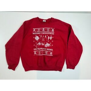 Star Wars‎ Darth Vader Merry Christmas Graphic Sweatshirt Kid's Size L